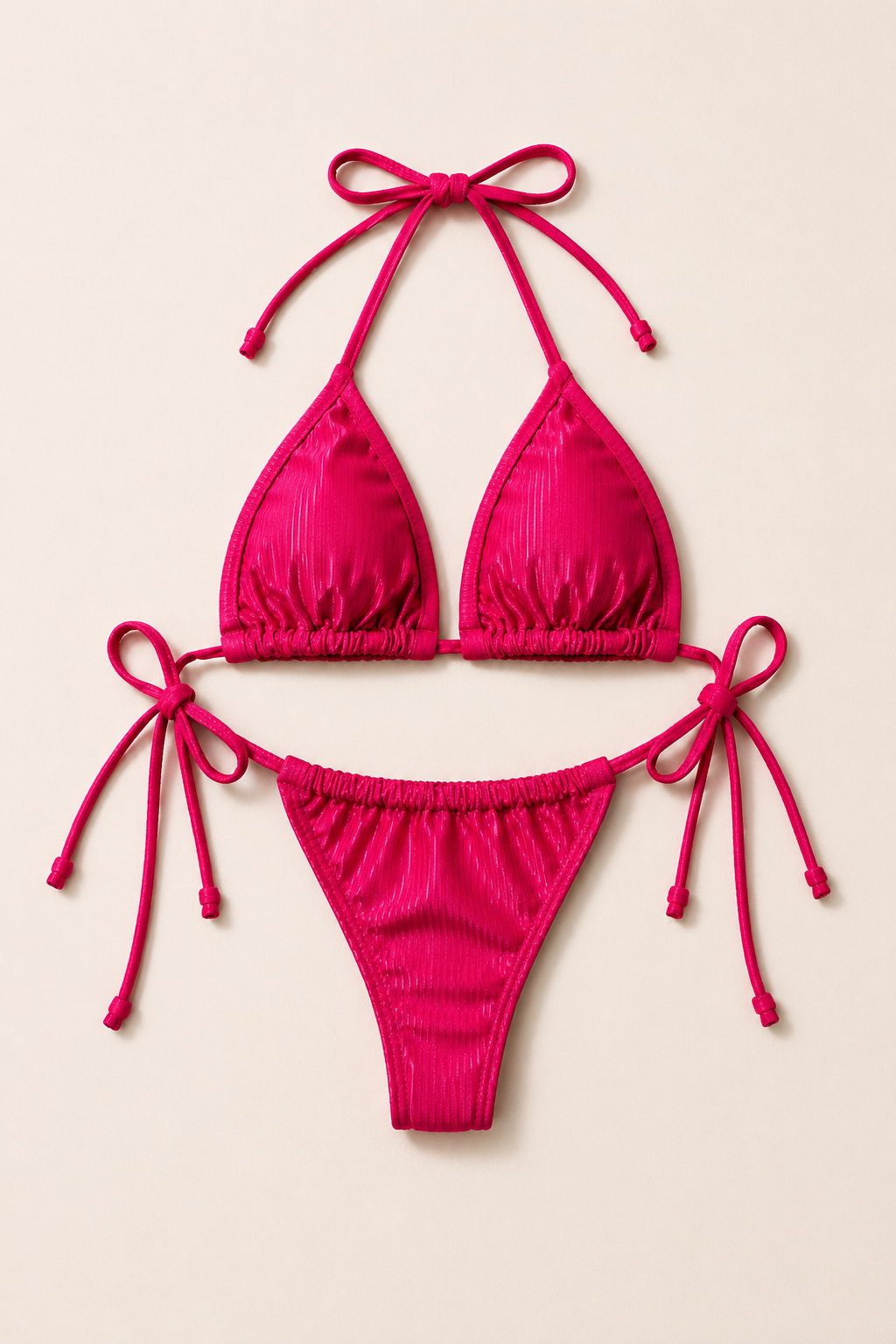 Bikini fruncido relieve